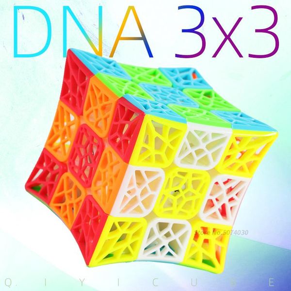 

кийи днк полые 3x3x3 куб головоломка скорость магический куб 3х3 56мм кубики stickerless вогнутый игрушки для детей дети кубо магико