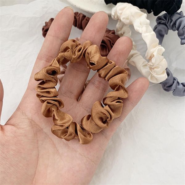 

womens scrunchies headband pure color hairbands large intestine hair ties ropes girls ponytail holder trendy hair accessories women designs