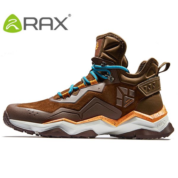 

rax mens waterproof hiking shoes mountain hiking boots genuine leather men breathable waterproof trekking shoes outdoor man