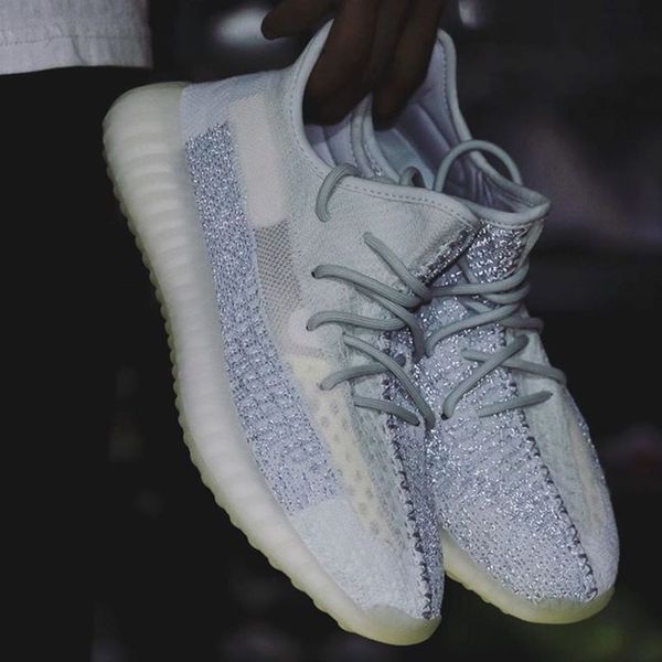 

2019 clound white citrin kanye mens running shoes womens designer sneakers des chaussures black zebra bred non reflective shoe sport fans