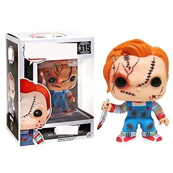 

cute funko pop in box horror movie child's play chucky character action figure 315# vinyl dolls
