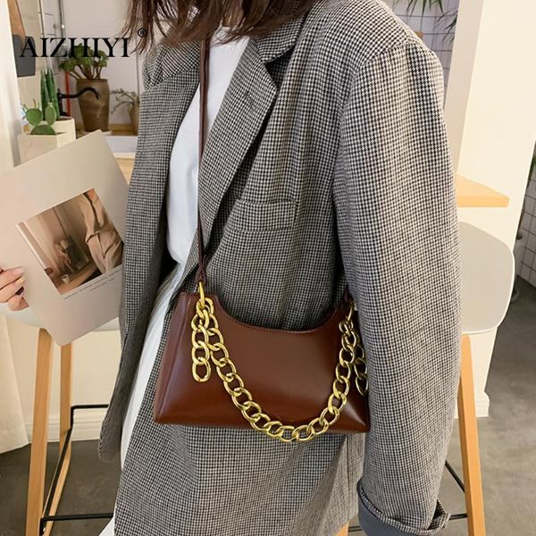 

vintage messenger bag girls solid pu leather purse chain crossbody handbags women chain simple shopping shoulder bags