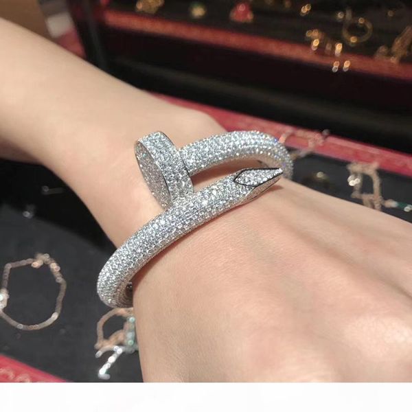 

2019 new cuff bangle cubic zircon paved bracelets 18k gold plated jewelry for women, Black