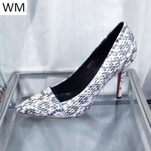 

duping520 new snake red bottom pointed high heels women high heels sandals slippers mules slides pumps shoes sneakers dress shoes, Black