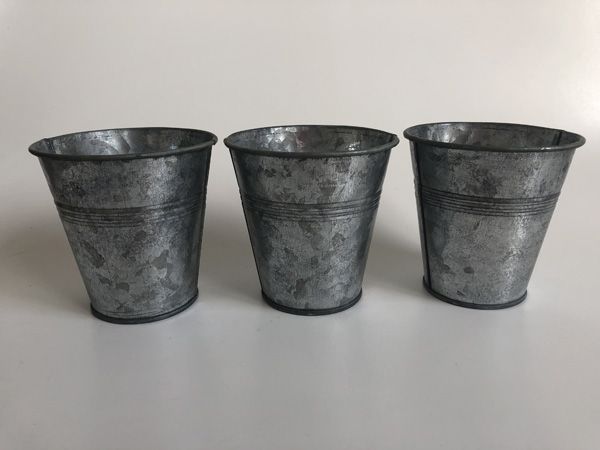 

d8.5xh8.5cm metal cup galvanized succulent pots vintage rustic nostalgia mini garden silver tin planter mini wedding succulents pots
