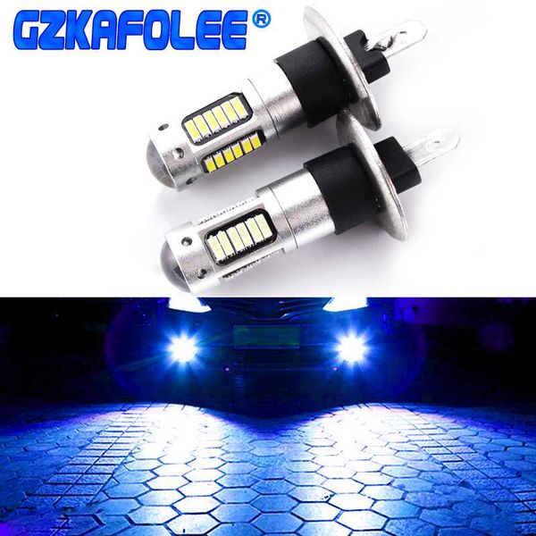 

gzkafolee car headlight bulbs h1 led car lights bulb h1 4014 30-smd color white red pink yellow blue ice blue