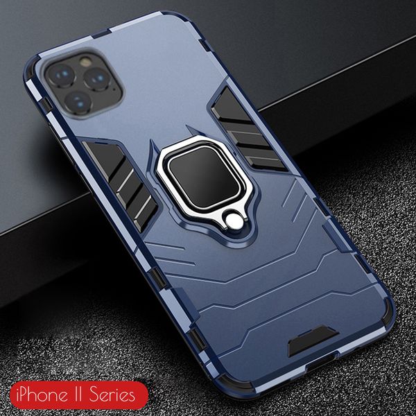 

For iphone 11 pro max ca e armor pc cover metal ring holder phone ca e for apple iphone 11 ca e pro cover hockproof bumper hell