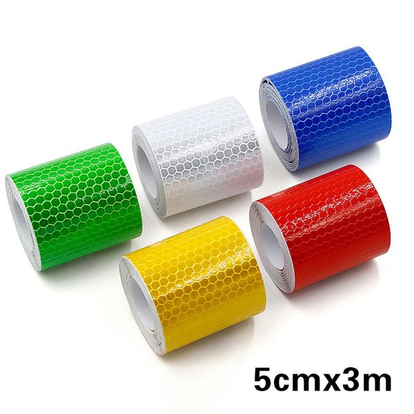 

5cm*3m bike body reflective safety stickers reflective safety warning conspicuity tape film sticker strip bicycle accessories