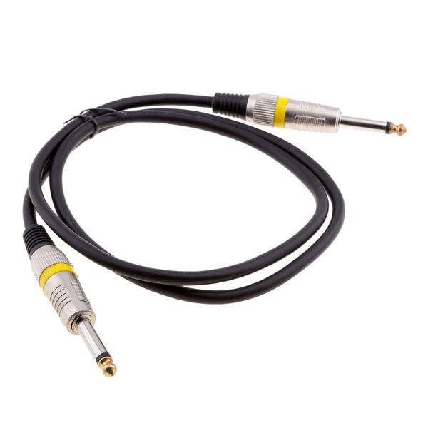 

6.35mm stereo male plug jack to male jack cable 1/4'' guitar mixer audio cable cord