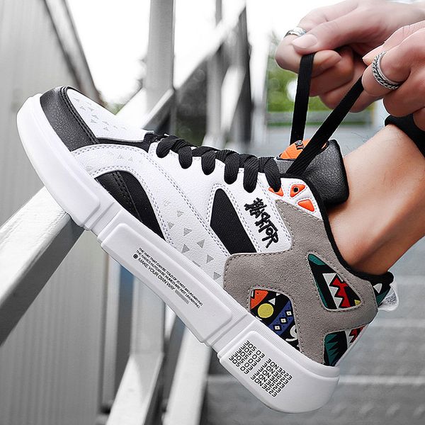 

2019 новый стиль ins мужская обувь sub-trendy shoes online celebrity универсальный douyin enlightenment 2 папа мода человек доска sh, Black