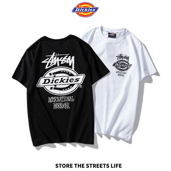 

mans luxury platform t-shirt italian designer vintage t-shirt counter couple leisure t-shirts couple breathable t-shirt -xxl/dickies, White;black