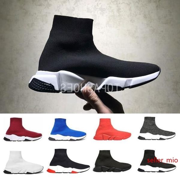 

2019 speed casual shoes 17fw canvas trainer socks dad men s women beige black race sports designer triple s shoes size 36-45
