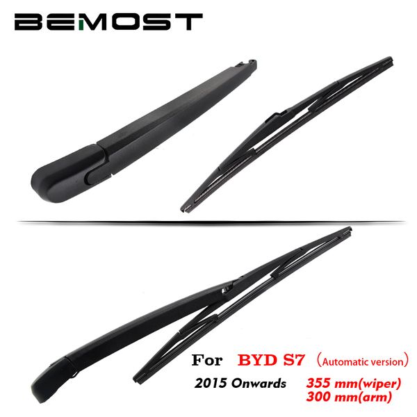 

bemost auto car rear windshield windscreen wiper arm blade natural rubber for byd s7 hatchback 2015 2016 2017 2018 accessorie