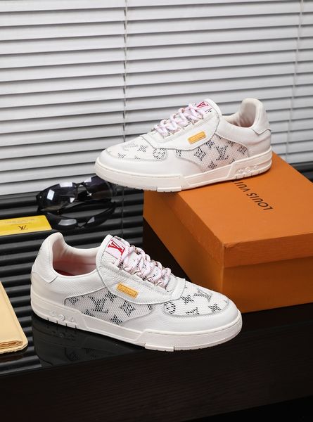 

fast delivery new style luxury high-end men's casual sneakers fashion design brand platform high-men's shoes classic retro pattern, Black