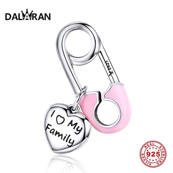 

dalaran letter pendant charms pink delicate diy 925 sterling silver beads fit original necklacesjewelry making gift for women, Bronze;silver