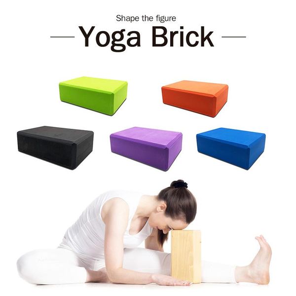 

in stock eva gym blocks foam brick training exercise fitness set tool yoga bolster pillow cushion stretching body shaping health training