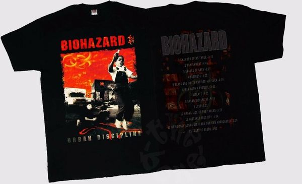 

biohazard-urban discipline-американская хэви-метал группа t_shirt sizess to 6xl, White;black