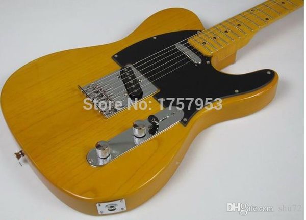 

custom guitar factory new natural wood transparent yellow custom tl electric guita