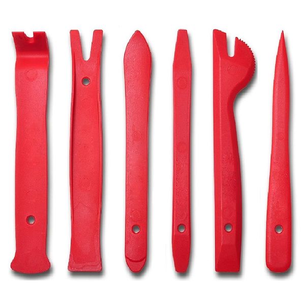 

6 pcs auto trim removal tool - abs - the last fastener remover you will ever buy 100% lifetime