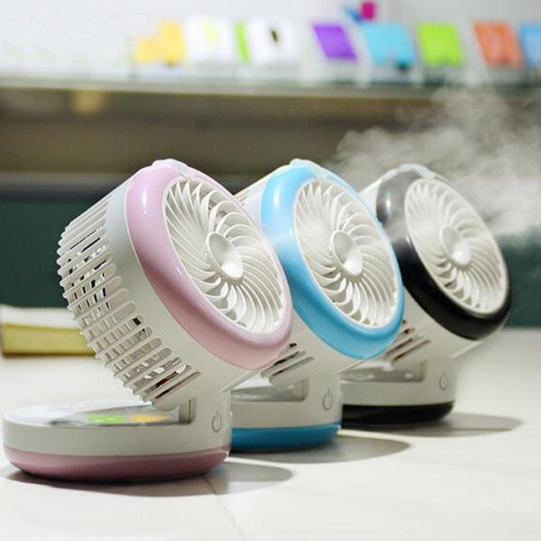 Nova Mini portátil névoa de água Spray de Umidificação Ventilador usb para o Ar mais fresco Umidificador Cooler fãs para uso de escritório em casa de viagem