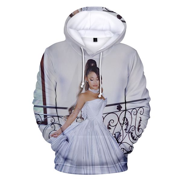 

2019 new 3d ariana grande thank u next hoodies sweatshirt women/men women casual 3d ariana grande hoodies sweatshirts xxs-4xl, Black