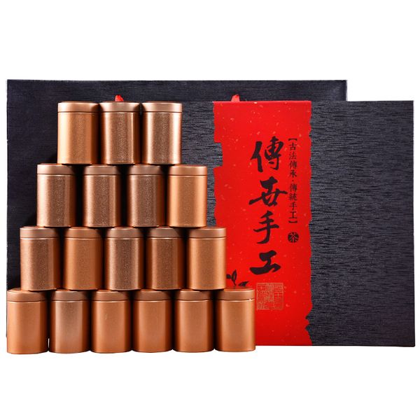 

dahongpao tea gift box tea authentic wuyi rock tea cinnamon luzhou-flavor powder canned 250g