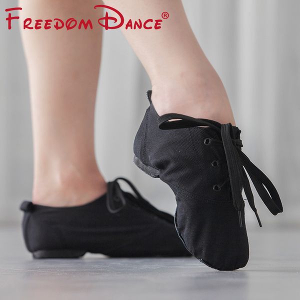 

cloth leather women's ballet shoes jazz dance shoes lace up soft sport sneakers gymnastics fitness size 31-45 wholesale