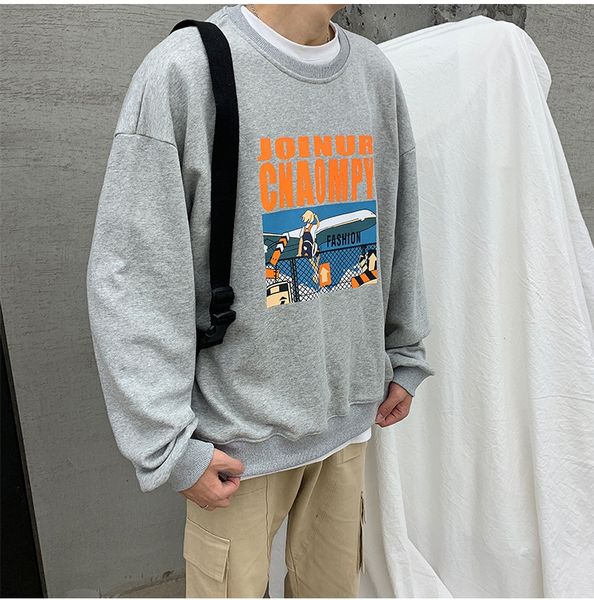 

mens fashion designer hoodies 2019 loose couple round neck hip hop tide hoodies for mens luxury letters printed hoodie asian size m-2xl, Black