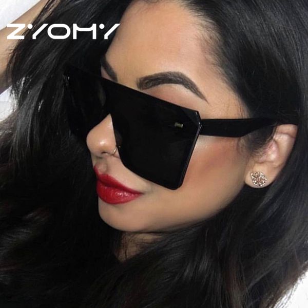 

bright sunglasses european style retro glasses square shape pc material casual wild styles personality fashion, White;black