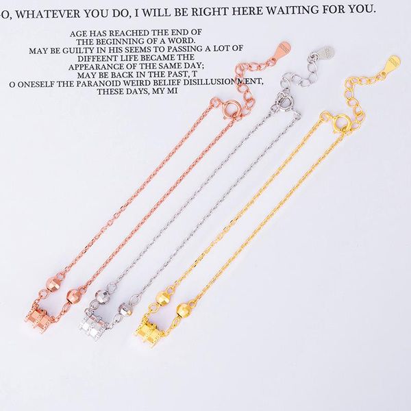 

s925 sterling silver small waist bracelet female net red vibrato with the same bracelet niche design light luxury jewelry valentine