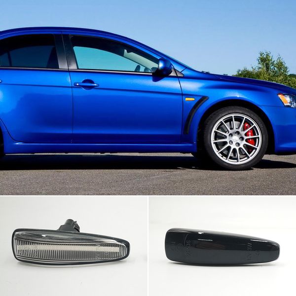 2 STÜCKE LED Fender Seitige Markierung Umdrehungssignal Lichter für Mitsubishi Lancer Evolution Evo X Outlander Sport RVR ASX Mirage