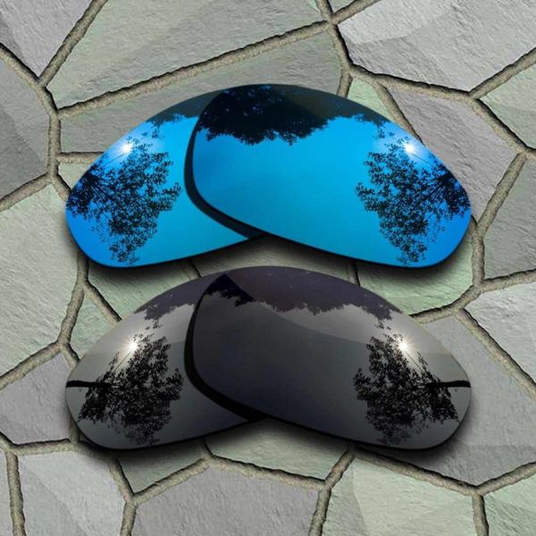 

grey black&sky blue sunglasses polarized replacement lenses for juliet