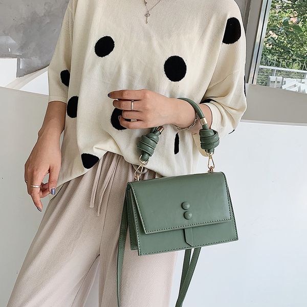 

2020 new women's bag handbag retro shoulder bag messenger small square