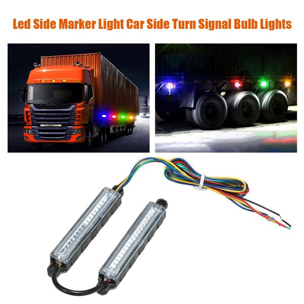 

2pc dc 12v/24v strobe warning light led flash light ambulance car truck