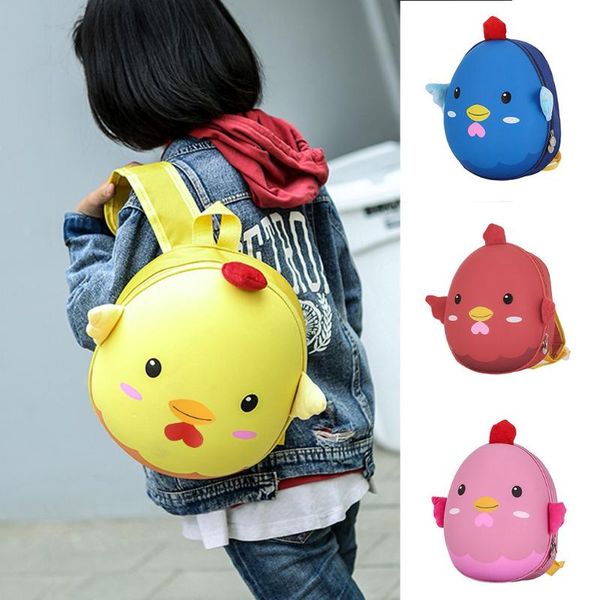 

bags children kids boys girls fashion cute cartoon 3d chick shoulder backpack bags bolsos para mujer mochila masculina #w2