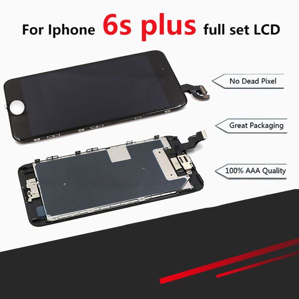 

For iphone 6 plu lcd touch creen digitizer a embly full a embly 100 with 3d force touch creen di play replacement