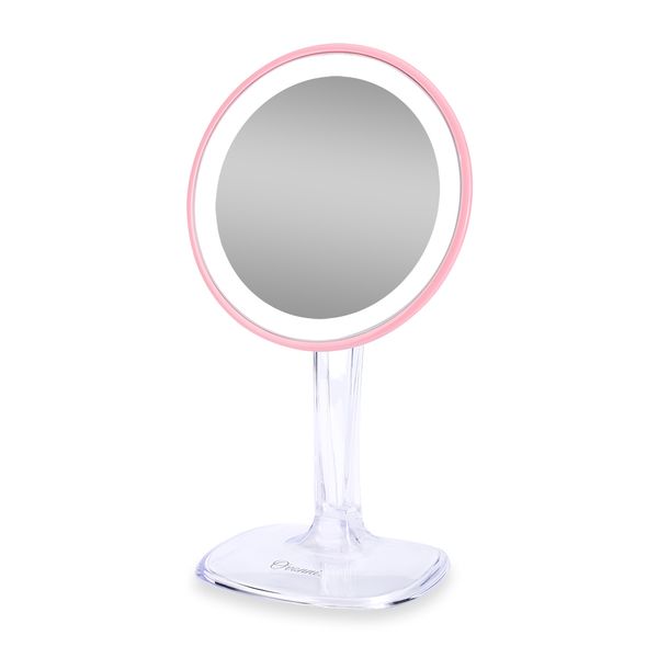

ovonni 5x maginifcation led makeup mirror 360 rotation 24pcs led lights cosmetic mirror