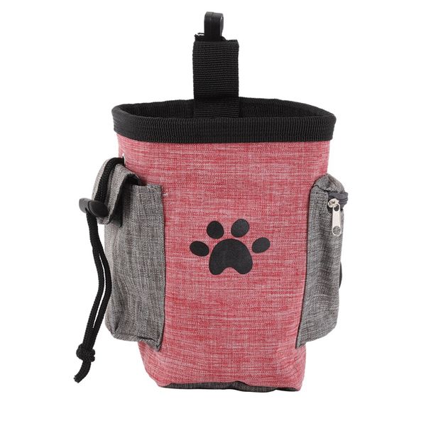 

dog treat pouch pet hands training waist bag drawstring carries lovely dog pattern