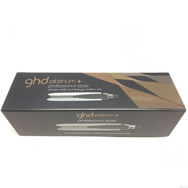

2020 platinum + hair straighteners professional styler flat hair iron straightener hair styling tool black color good quality