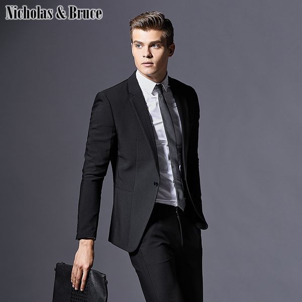 

n&b men's suit business formal tuxedo wedding man suits large dresses 2019 slim fit groom suit latest coat pant designs sr12, White;black
