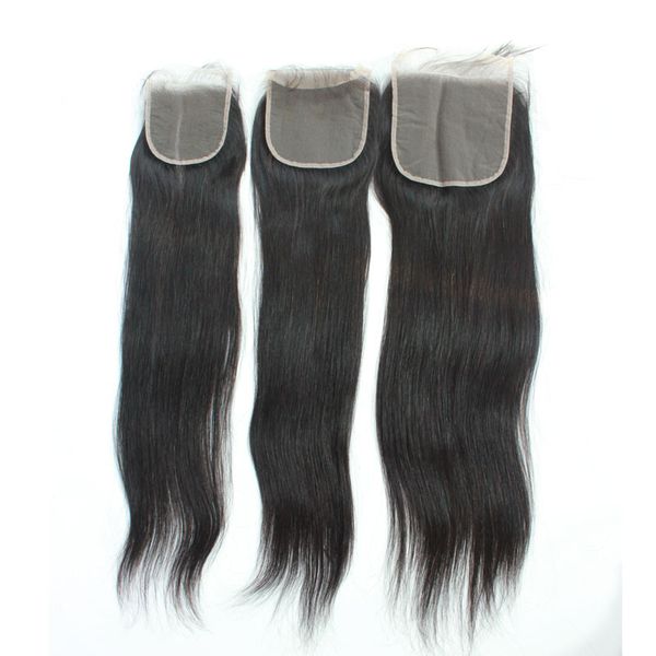 

brazilian straight hair lace closure virgin human hair transparent lace closures pre plucked hd lace frontals 5x5 6x6 13x6 2x6 4x4 13x4, Black