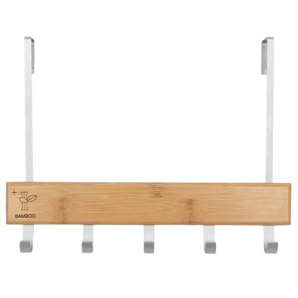 

storage organizer towel pants coat multifunctional bags bedroom hanging kitchen clothes door hook wooden holder strong bearing