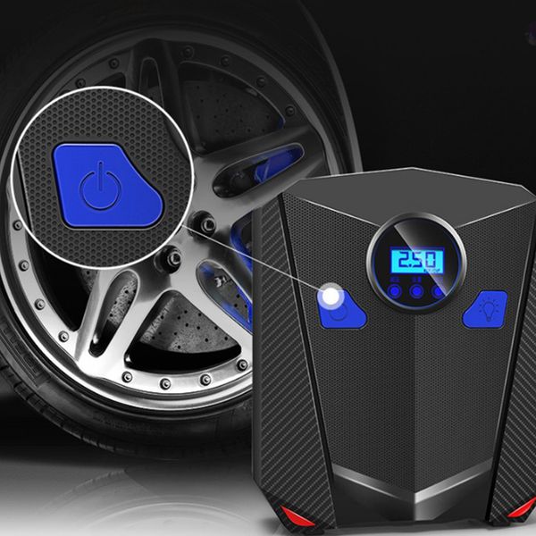 

car air compressor pump digital tire inflator dc 12v 120w 150 car air pump with auto shut off gauge and powerful emergency