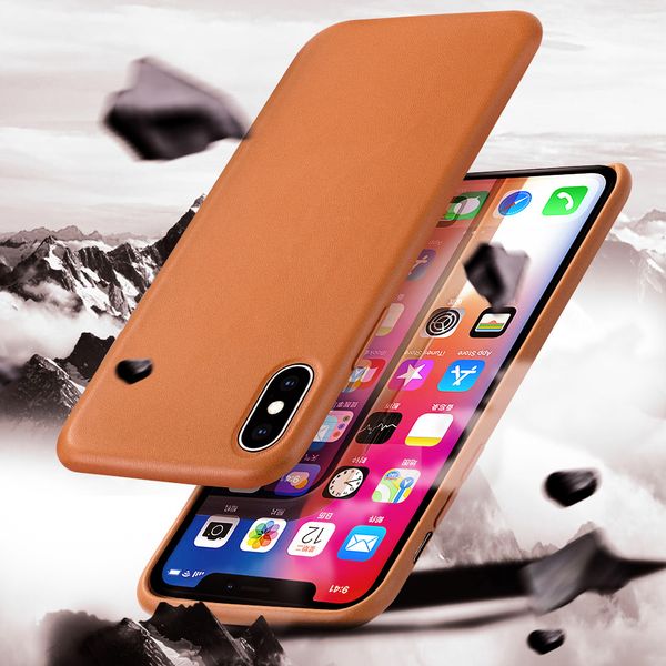 En Çok Satan Moda Darbeye Dayanıklı Hakiki Deri Cep Telefonu Kılıfları Su Geçirmez iPhone 6 7 8 Artı 11 Pro X XR XS Max Arka Kapak