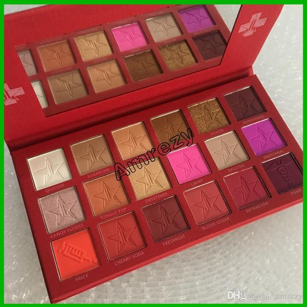 

2019 Hot Brand 18 Colors Blood Eye Shadow Makeup Palette Matte Shimmer Nude Eyeshadow Hot Cosmetics Free Shipping