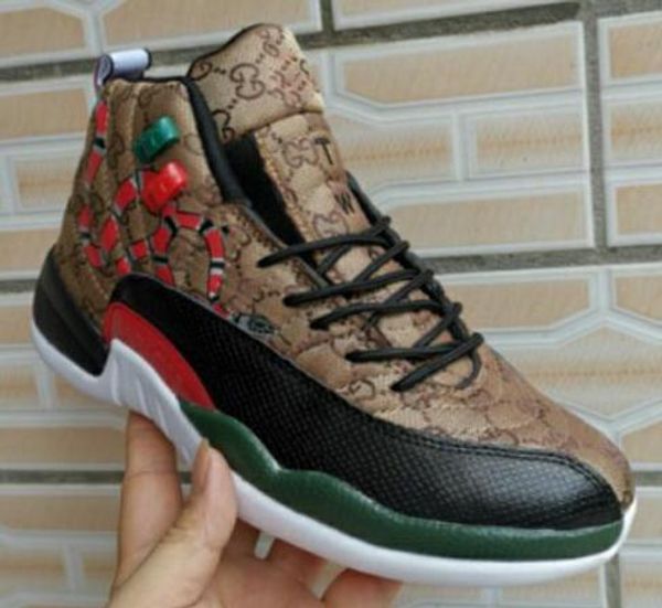 

New jumpman 12 ba ketball hoe j12 wing black gold nake kin multi men air flight 12 xii port neaker boot 7 13 01