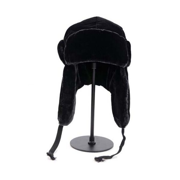 

2017 new brand men's winter hat warm beanies cap with velvet masked riding headgear with a veil thick