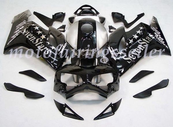 

oem quality new abs full fairings kits fit for honda cbr1000rr (2004-2005) cbr1000rr 04 05 bodywork set white stars and black