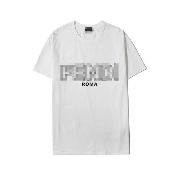 

fÃªndi classic brand men tshirt tee shirts homme flocking printing process tees shirt europe and american casual shirt selling, Black;brown