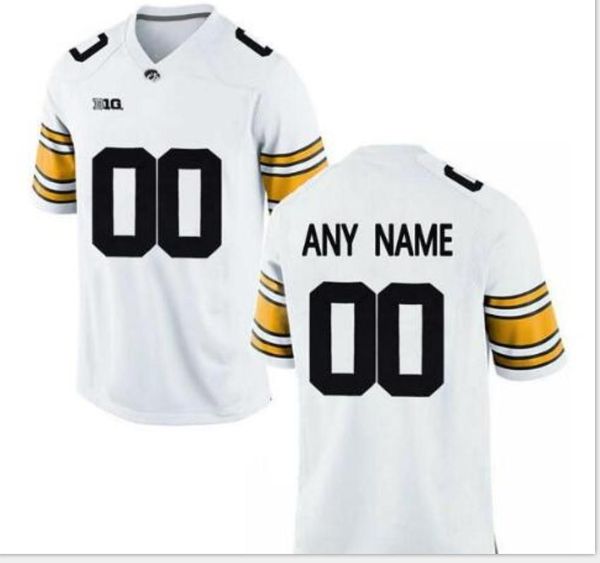 

custom mens,youth,women,toddler,iowa hawkeyes personalized any name and number any size stitched college jersey, Black